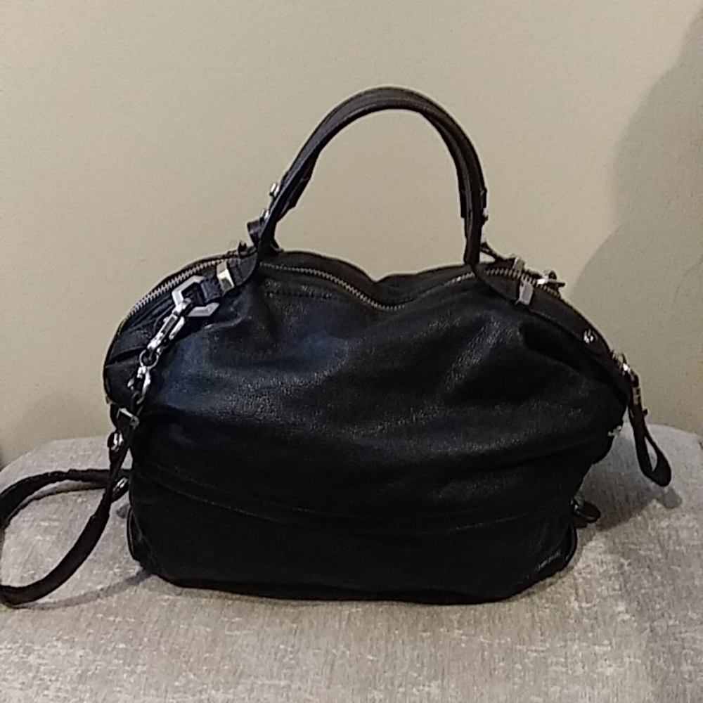 orYANY Black Leather Satchel with Strap - Picture 2 of 6